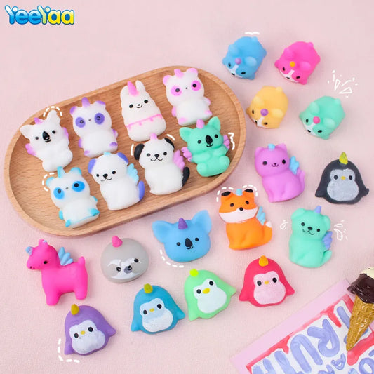 10Pcs Unicorn Animals Cute Mochi Squishy Toys