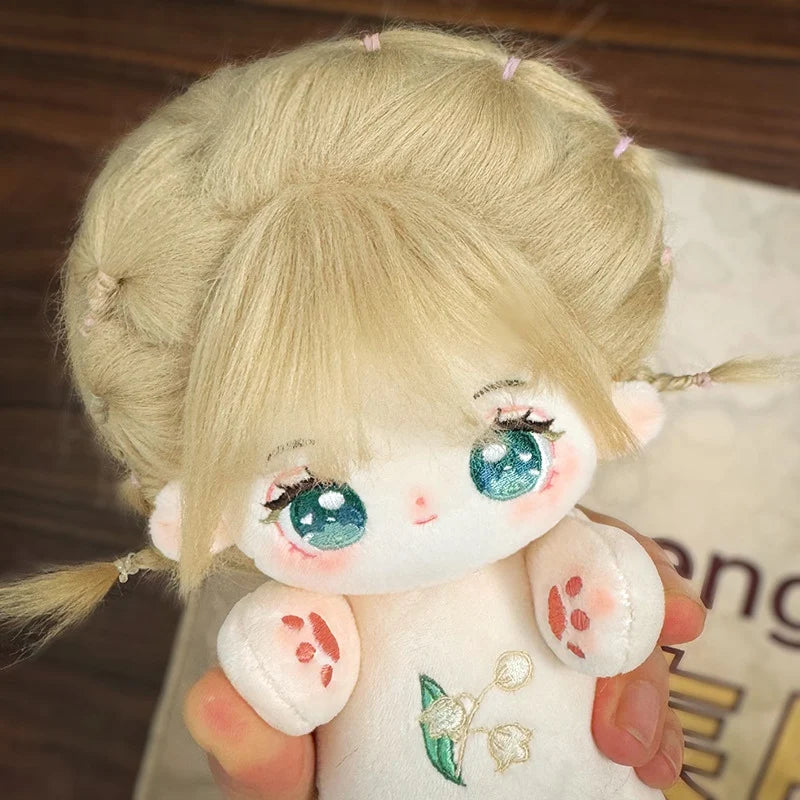 20cm Kawaii Plush Cotton Doll Idol Stuffed Super Star Figure Dolls No Attribute Fat Body Crying Doll Can Change Clothes Gift