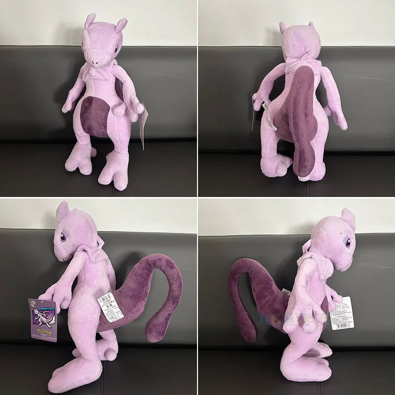 37cm Original Pokemon Mewtwo Plush Anime Soft Stuffed Animal Toy Cartoon Pluche Holiday Birthday Gifts for Children Toy