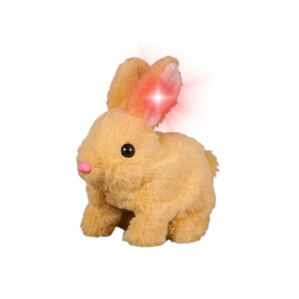 6inch Rabbit Interactive Electric Plush Bunny Walking Wiggle Ears Stuffed Doll for Kids Baby Birthday Christmas Toys Gift