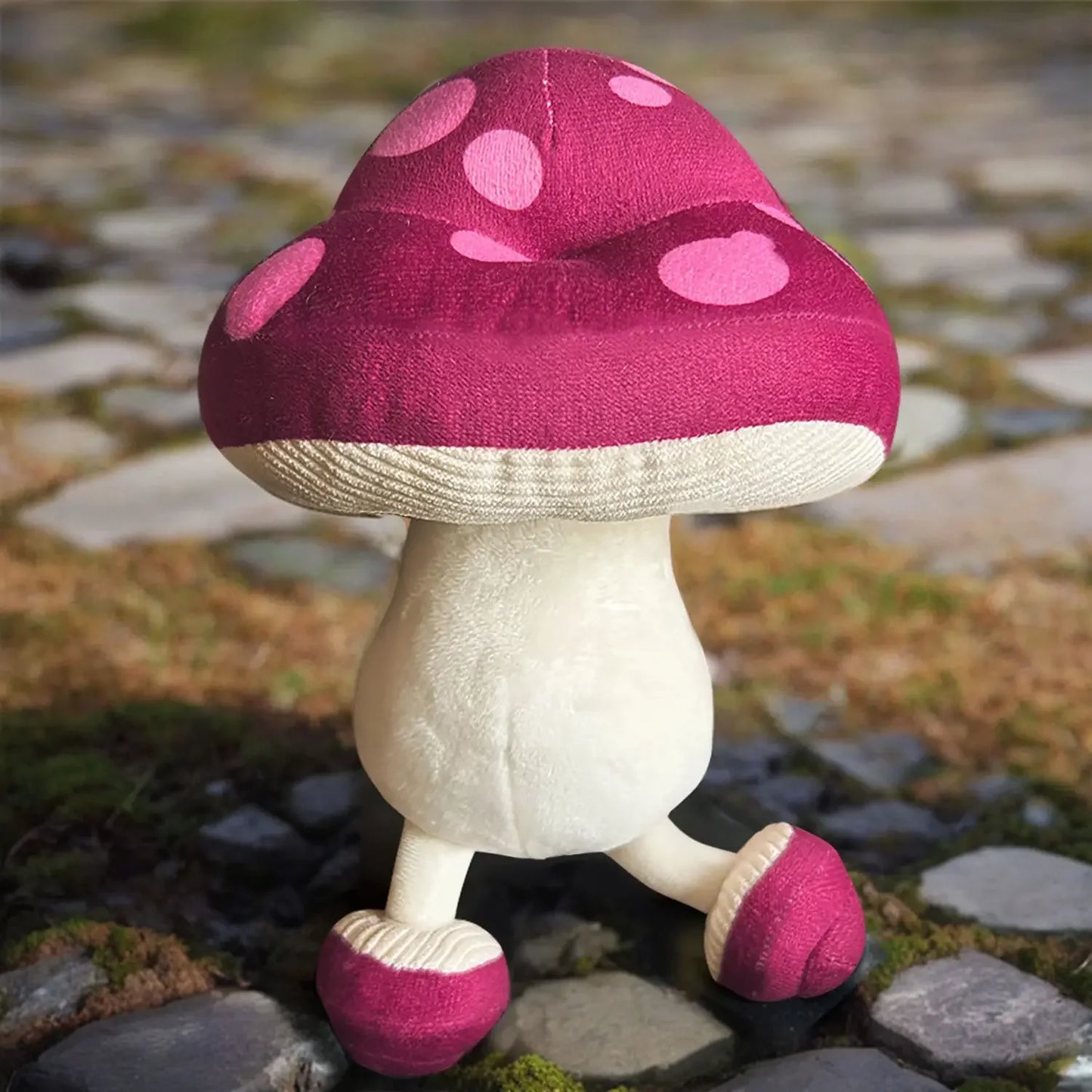 25cm Anime Delicious In Dungeon Peripherals Walking Mushroom Plush Figure Detachable Legs Doll Kwaii Toys  Birthday Gifts