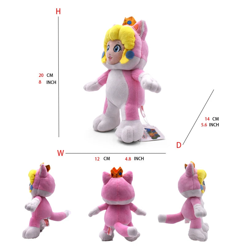 2024 New Princess Peach Daisy Toadette Rosalina Pauline Baby Princess Toys Mario Plush Stuffed Doll Birthday Christmas Gifts