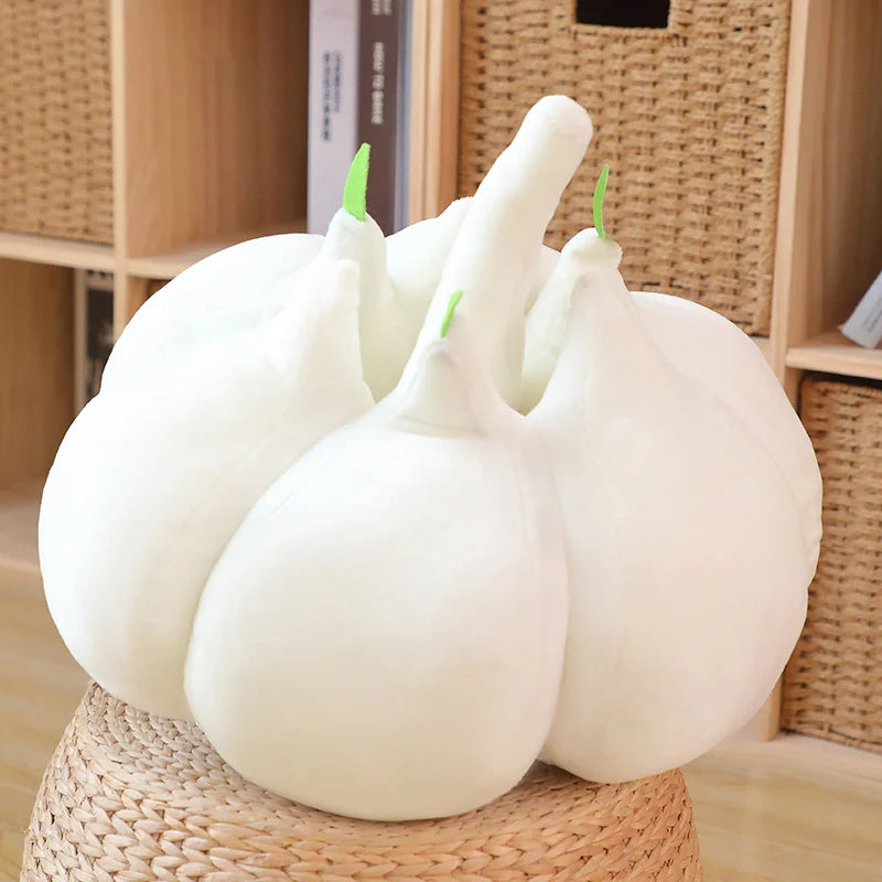 Simulation Big Eyes Garlic Chili Eggplant Plush Vegetables Toy  Soft Stuffed Plushie Doll Pillow Baby Kids Gift Decoration