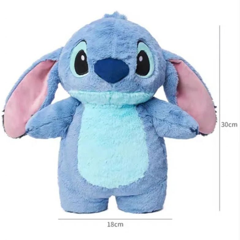 MINISO Disney Stitch Anime Winter Extra Large Plush Hot Water Bottle Home Water Filling Hand Warmer Holiday Gift for Girlfriend