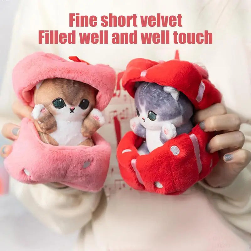 1pc 13cm Kawaiis Cat Plush Toys Valentines Day Cat Plush Doll Lovely Animal Pillow Soft Cartoon Cushion Kid Birthday Gift