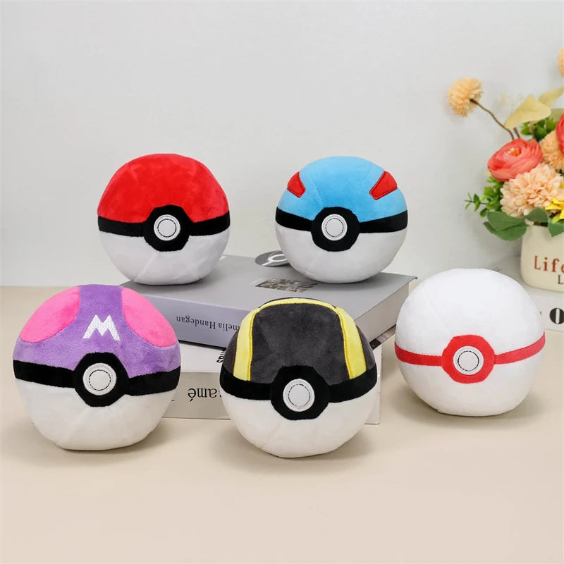 Pokemon Poke Ball Gengar Jigglypuff Psyduck Charmander Plush Toys Anime Dragonite Mudkip Mew Marill Porygon Peluche Dolls Gifts