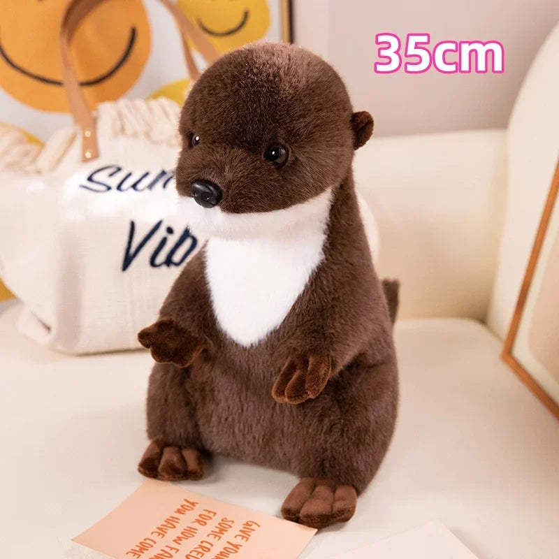 Cute Cartoon Otter Plush Toys Baby Kids Cute Kawaii Soft Stuffed Simulation Animal Dolls For Christmas Holiday Birthday Gift