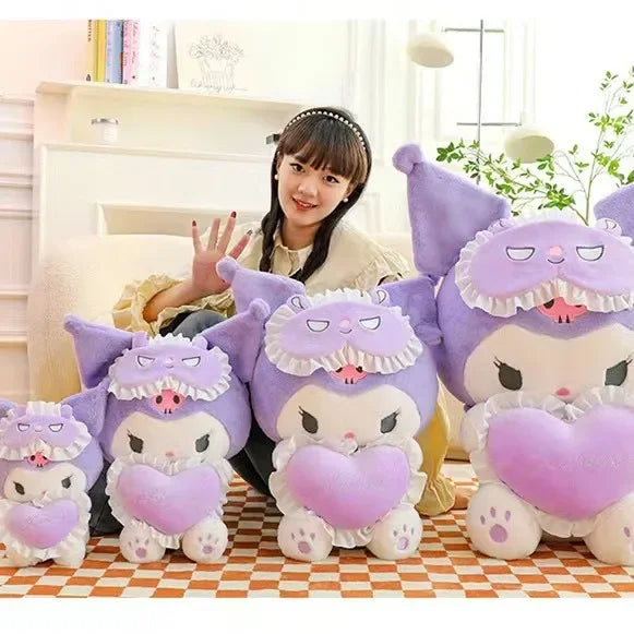 25CM Sanrio Plushies Dolls Cartoon Kuromi Stuffed Plush Doll My Melody Plush Toys Pillow Room Decoration Children Birthday Gifts