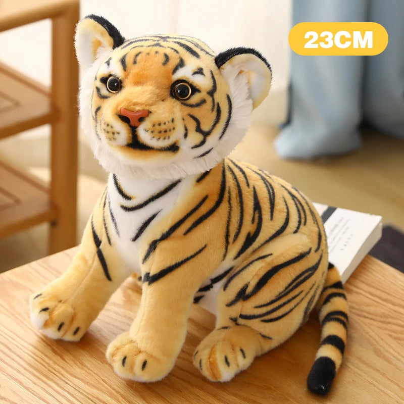 Cute Lion Tiger Doll Plush Toy Stuffed Toys Kawaii Plushies Dolls Pillow Simulation Animals Toys for Children Home Decoration