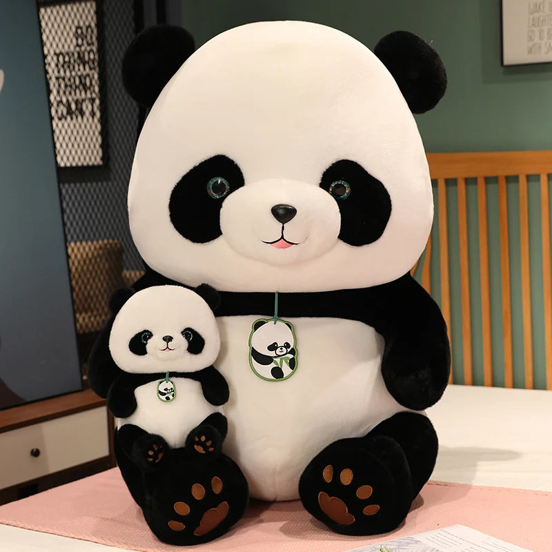 24-50cm Kawaii Panda Plush Toys Soft Cartoon Animal Bear Stuffed Baby Doll Classic Kids Birthday Gifts