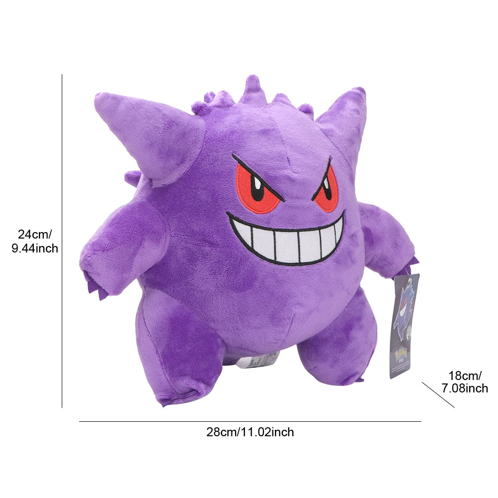 Gengar Shiny Plush Toy Peluche Dolls Psyduck Stuffed Figure for Kids Gift Stuffed Collection Doll