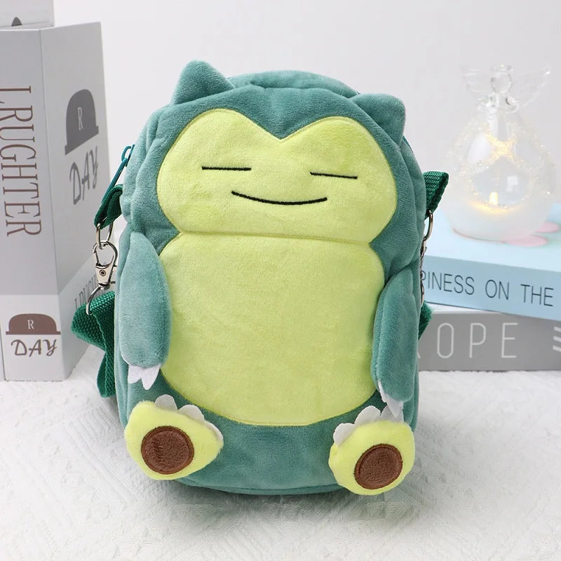 Pokemon Plush Toys Crossbody Bag Cute Gengar Rowlet Pikachu Lucario Eevee Mimikyu Fashion Mobile Phone Bag  Peluche Dolls Gifts