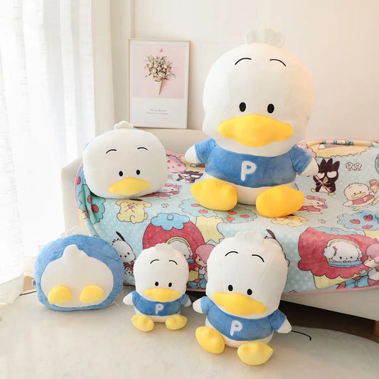 Japanese Anime Sanrio Pekkle Plush Toy Cute Stuffed Animal Cartoon Duck Pillow Blanket Cushion Home Decor Plush Doll Xmas Gifts