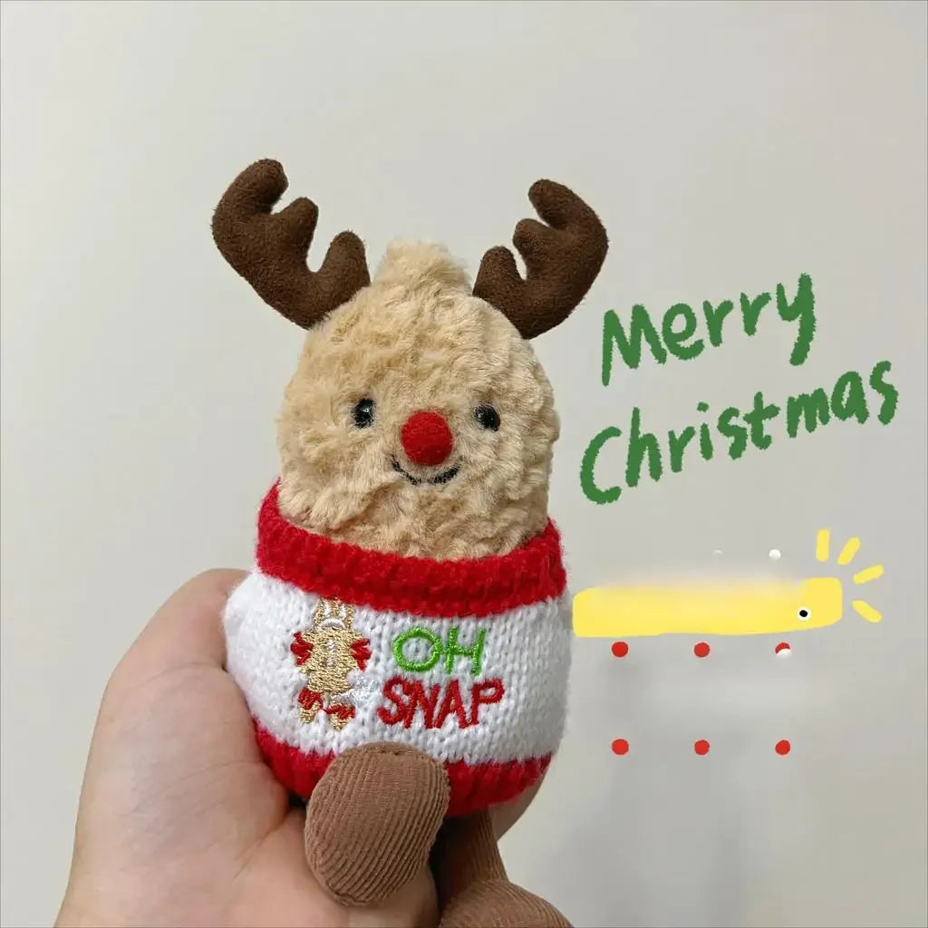 For Jellycat Reindeer Peanut Sweater Christmas Style Accessories Clothes Camera Accessories Cute Wear Elk Peanuts