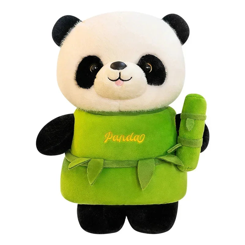 Cute Panda Doll Plush Toy Bamboo Dolls Soft Stuffed Animal Plush Plushie Pillow Toys For Girls Girlfriend Christmas Gifts Kids