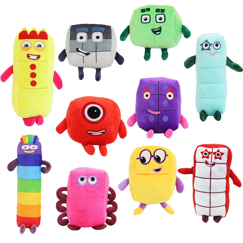 13-22cm Numbers Plush Toys Number Stuffed Dolls Movie Series Cartoon Educational Stuffed Toys Kids Baby Children Gifts