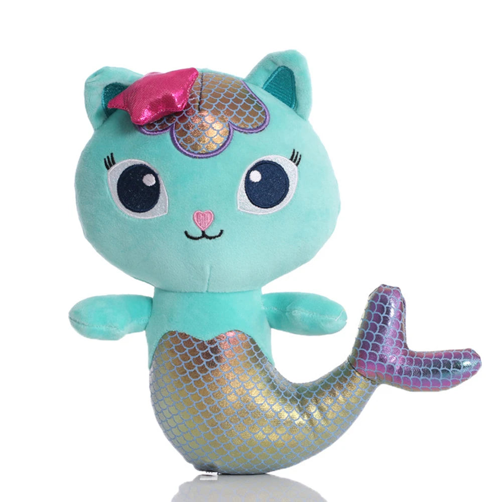 Animals Plush Gabby Dollhouse Lovely Plush Gaby Toy Plush House Cat Doll Cartoon Stuffed Animals Mermaid Cat Plushie Dolls Kids