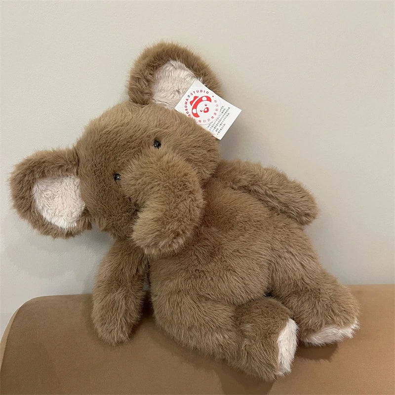 Cute Plush Elephant Toy Sleeping Companion Animal Series Doggy Bunny Elephant Doll Kawaii Huggable Pillow Childs Room Decoration