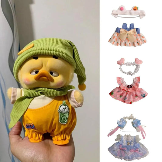 20cm doll change clothes small skirt for Upset duck cotton doll cute and sweet Lolita dress