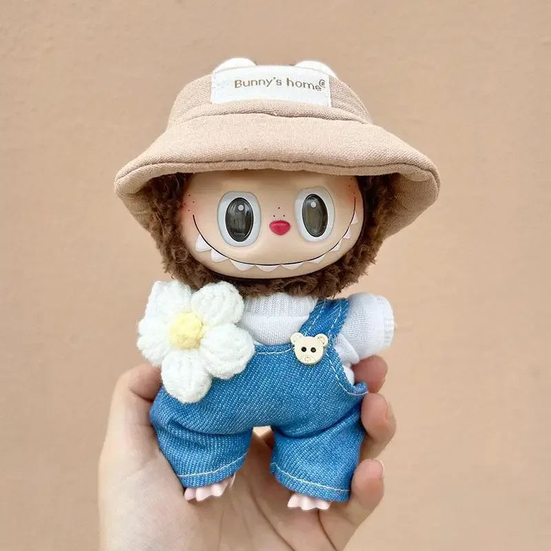 For 17cm Labubu Doll Clothes Accessories Cute Decoration Little Clothes