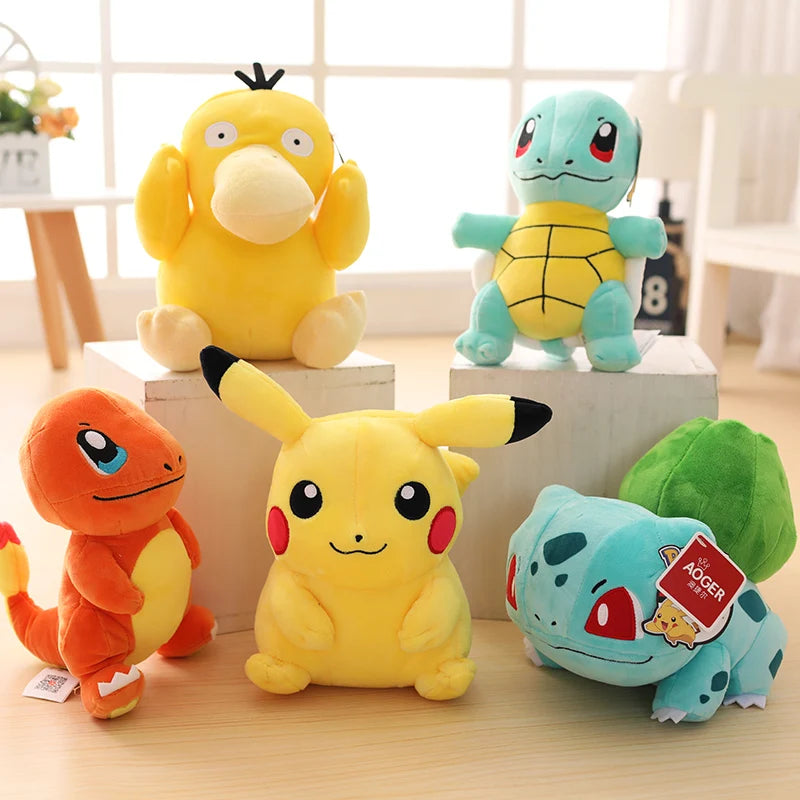 Pokemon Plush Stuff Toy Pikachu Charizard Doll Gengar Squirtle Plush Doll Espeon Glaceon Umbreon Soft Cartoon Toys Kids Gift