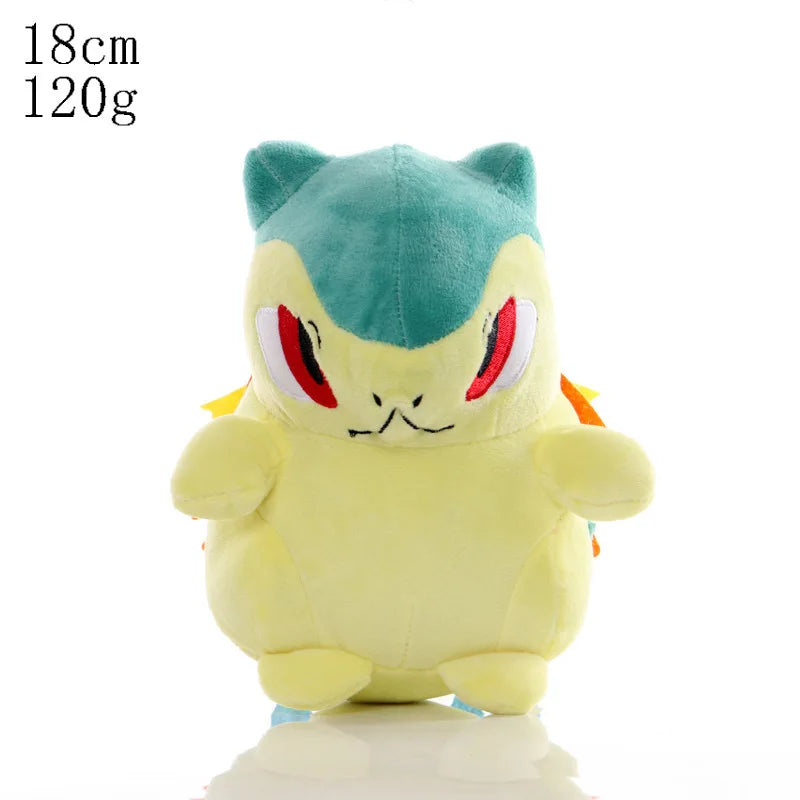 Newest Pokemon 70 Types Elf Plush Pikachu Toys Elekid Lucario Celebi Stuffed Doll Sprigatito Fuecoco Quaxly Plushies Xmas Gifts