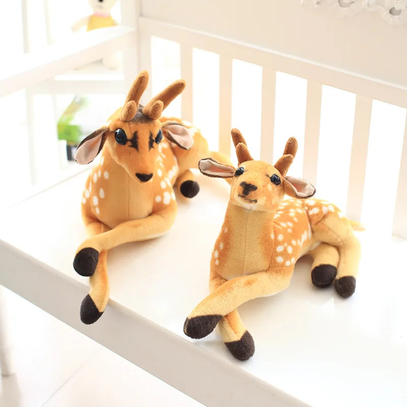 30/60cm Plush Toys Deer Movies Soft Stuffed Animals Deer Baby Plushie Christmas Room Decoration Doll Stuffed Toys Kids Gifts