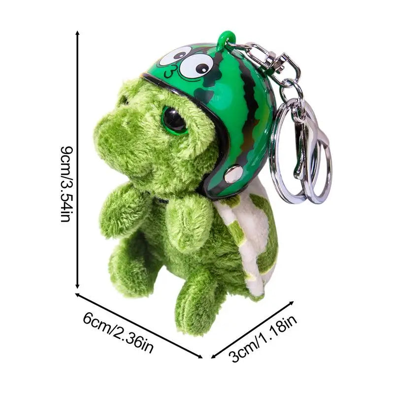 Turtle Plush Keychain Plush Key Ring Doll Lovely Plush Key Ring Doll Cartoon Bag Pendant With Headcover For Christmas Holiday