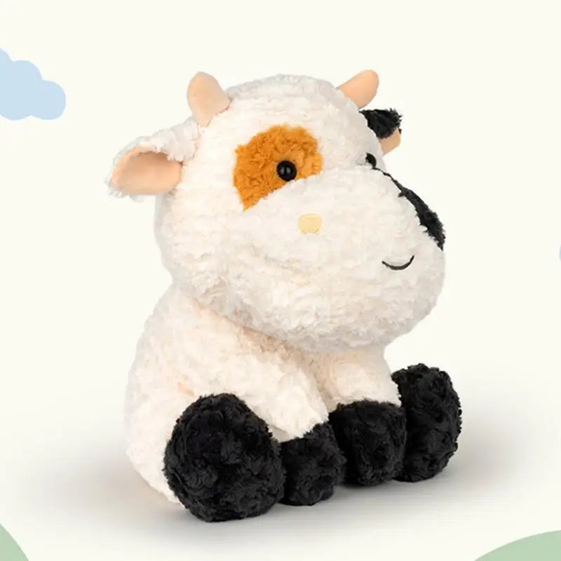 Stuffed Toys For Kids Cute Cow Stuffed Animal Plush Toys Kids Pillow Cartoon Realistic Room Decor For Kids & Girls