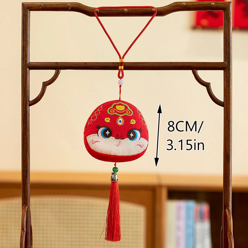 1PCS Chinese Style Festive Plush Lion Dance Tassel Pendant Luggage Hanging Decoration Bag Pendant Accessories