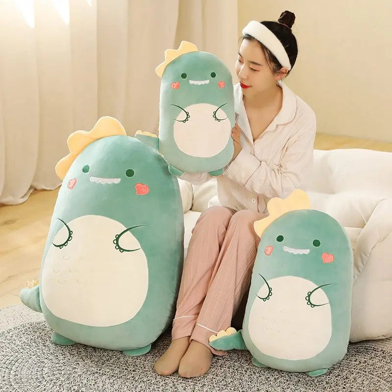 80cm Squish Pillow Plush Toy Animal Kawaii Unicorn Dinosaur Lion Soft Big Pillow Buddy Stuffed Cushion Valentine's Gift For Girl