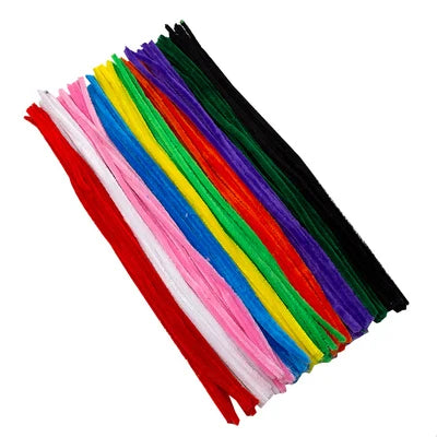 50/100pcs 30cm Chenille Stems Pipe Cleaners Kids Plush Educational Toy Colorful Pipe Cleaner Toys Handmade DIY Craft Supplies