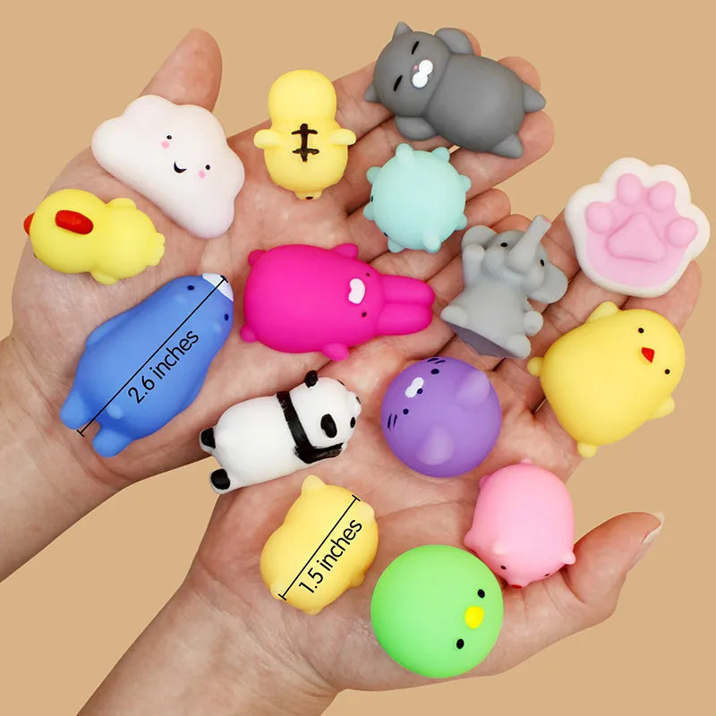 50PCS Squishy Fun! Mochi Kawaii Party Favors