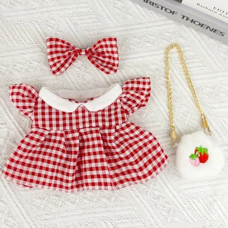 For Nommi clothes/ 20cm cotton doll outfit Baby Princess Skirt Doll Clothes