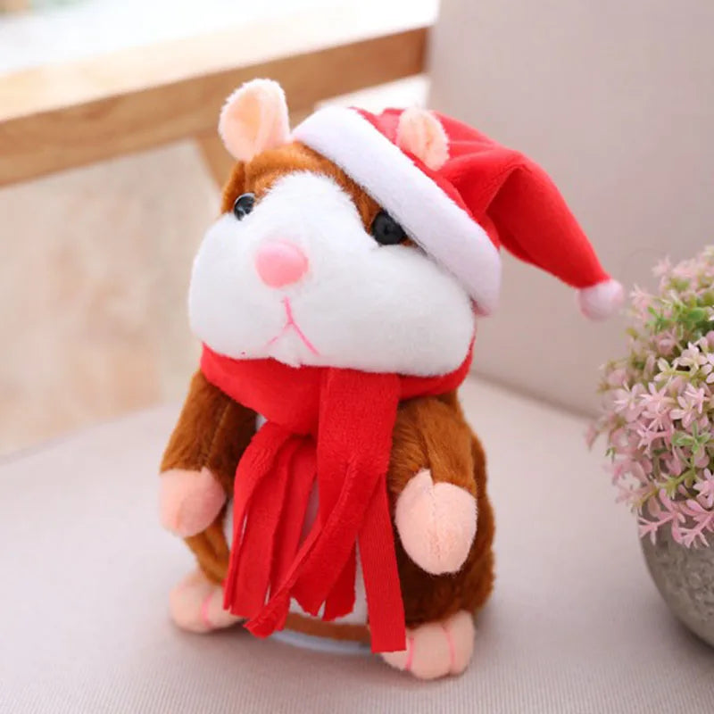 Talking Hamster Plush Toys Speak Talk Sound Record Repeat Stuffed Plush Animal Kawaii Hamster Toy for Children Kid Xmas Gift