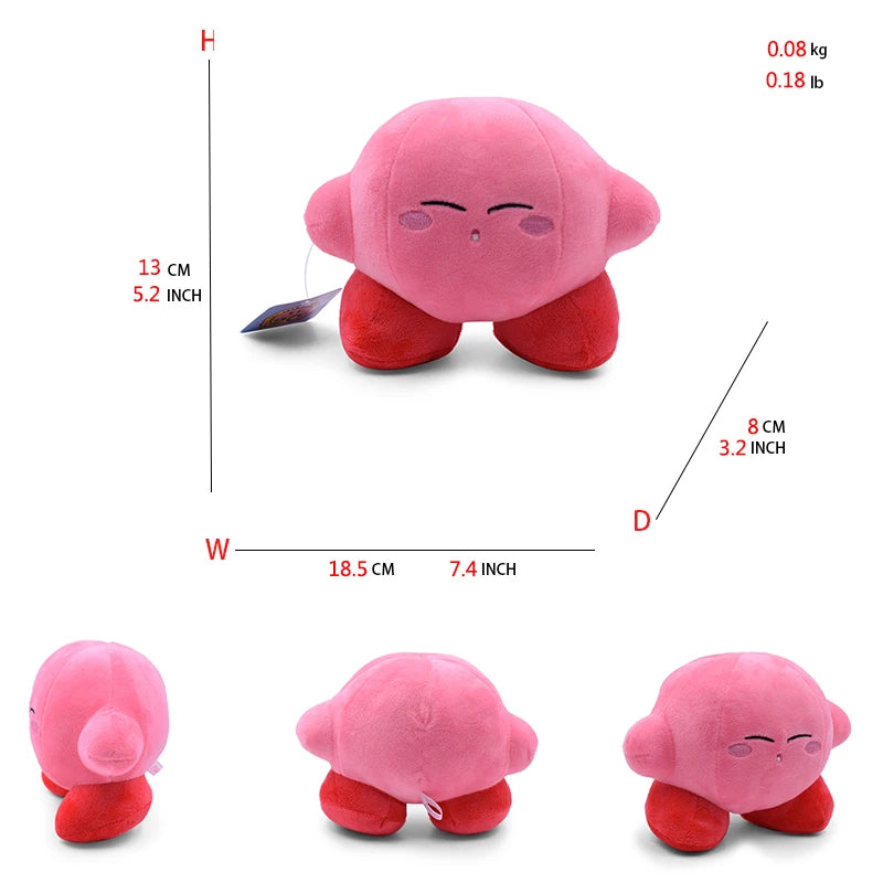 Kirby King Dedede Waddle Dee Meta Knight Elfilin Plush Toy Kawaii Cartoon Peluche Doll for Kids Birthday Christmas Gift