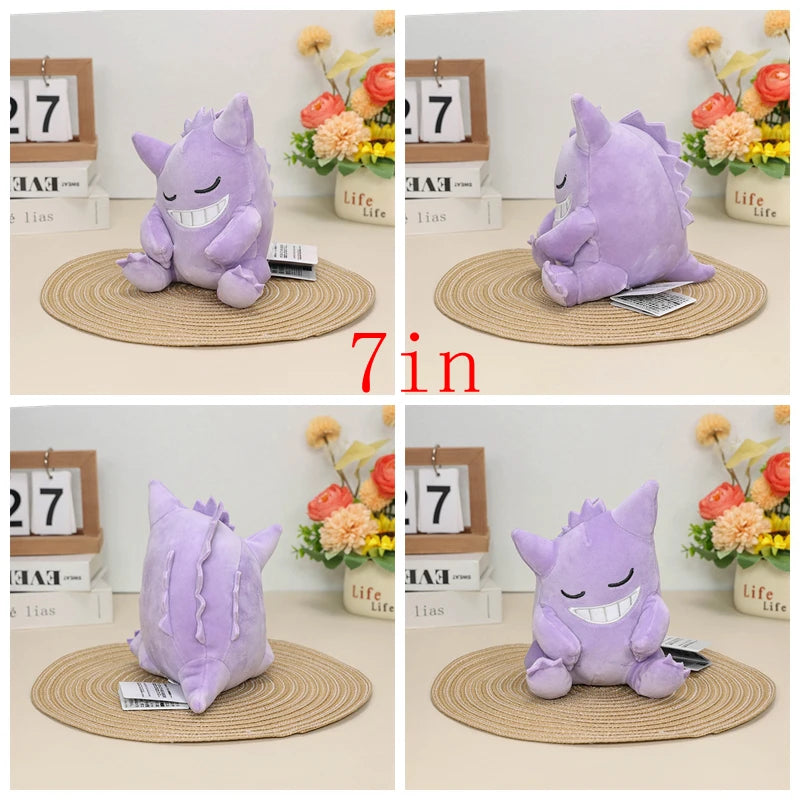 NEW Gengar Pokemon Soft Plush Toy Gengar Stuffed Animal Dolls Cartoon Cute Peluche Christmas Gift