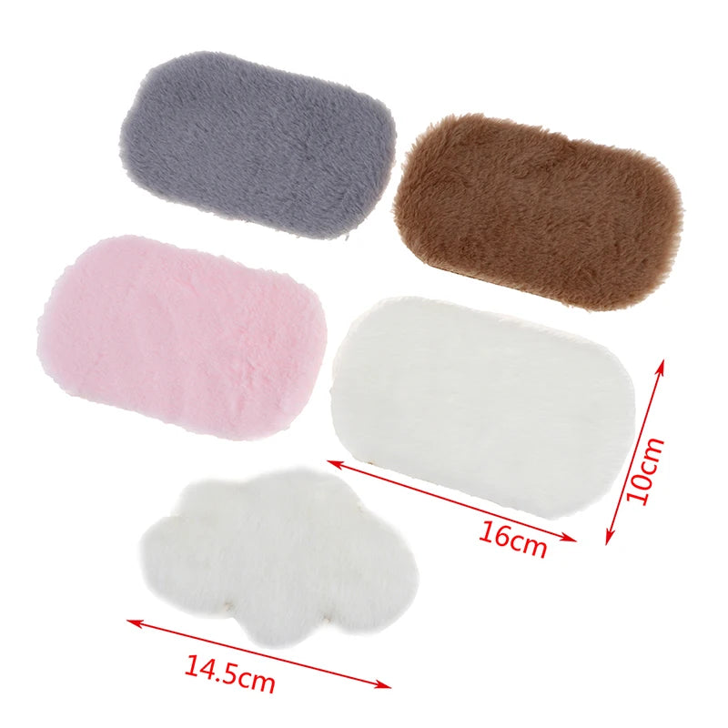 Dollhouse Miniature Plush Rug Carpet Mat Dolls House Living Room Furniture Decoration Accessories