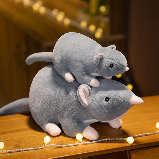 50/100cm Funny Simulated Mouse Super Soft Plush Mouse Plushy Doll Stuffed Rat Plush Animal Toys for Kids Peluche Mascot Present