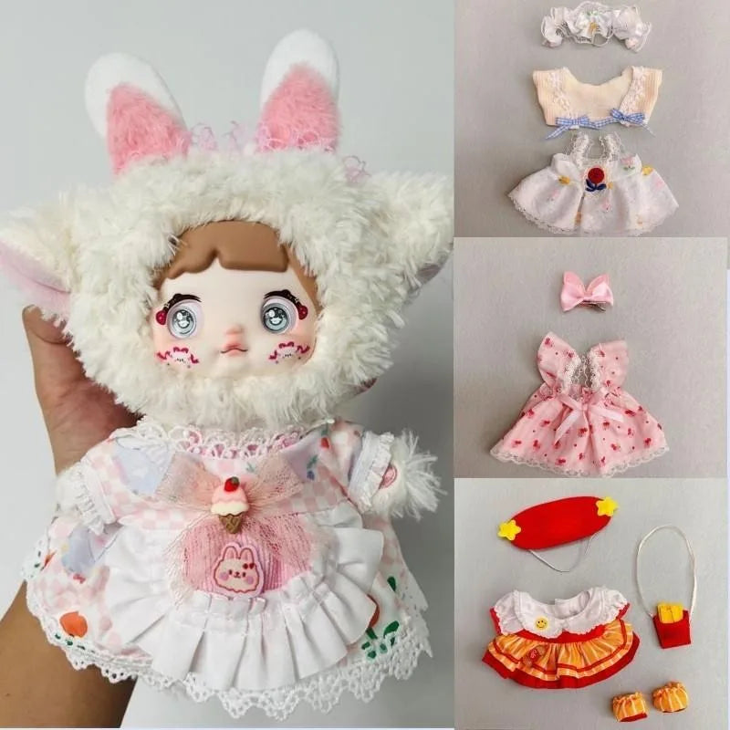 20Cm cotton doll clothes college style suit for or Nommi doll rechange cute baby clothes skirt (no doll)