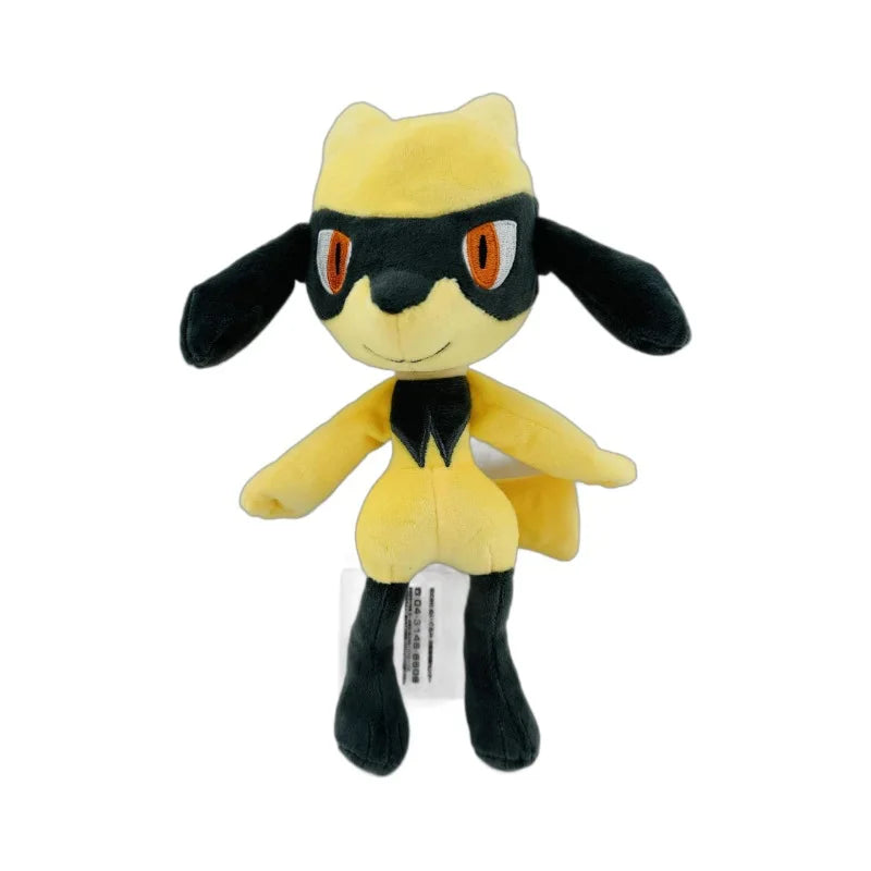 POKEMON 16cm Small Different Color Leo Road Flash Lucario Luca Yellow Pocket Monster Plush Toy Children's Plush Doll Festival Gi