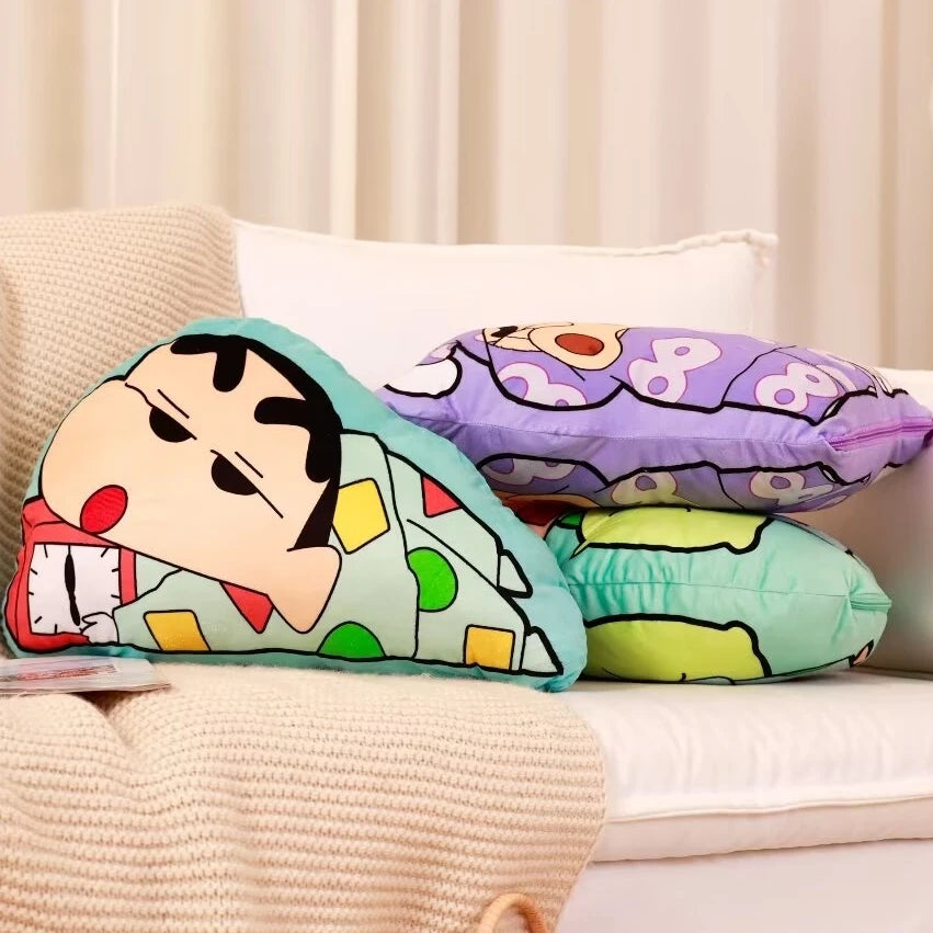 Cartoon Anime Comfortable Cushion Blanket Cuddly Pillow Blanket Stuffed Double Sided Printing Pillow Gifts Girl Sofa Bed Decor