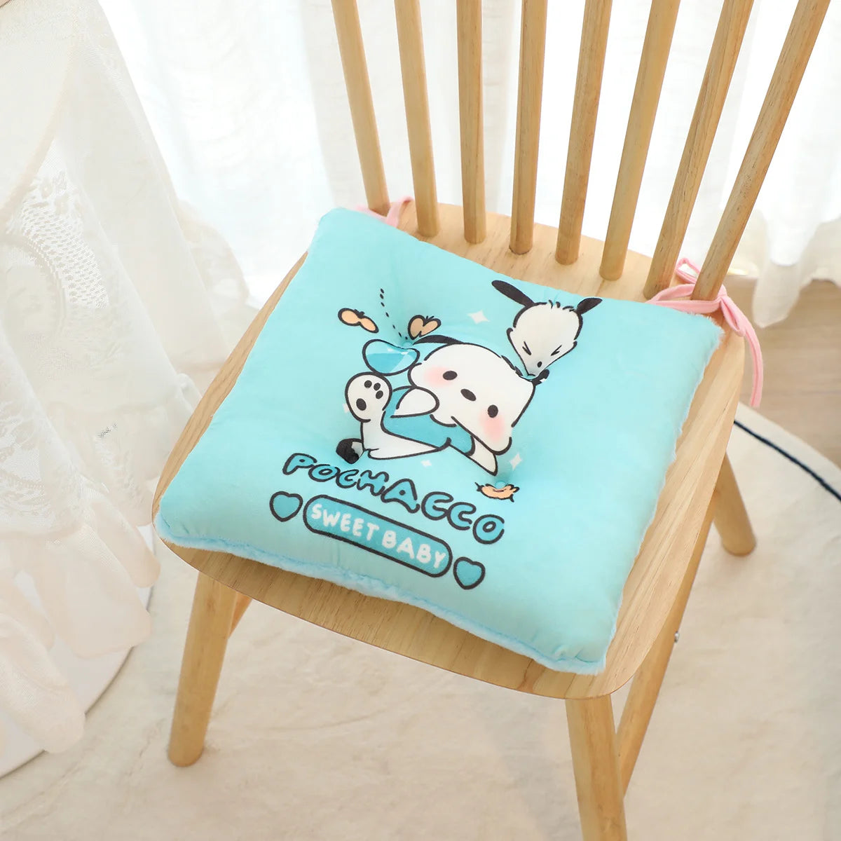 Anime Sanrio Kuromi Hello Kitty Plush Pillow Soft Cartoon Pom Pom Purin Pochacco Cinnamoroll Home Plush Cushion Gifts For Girl