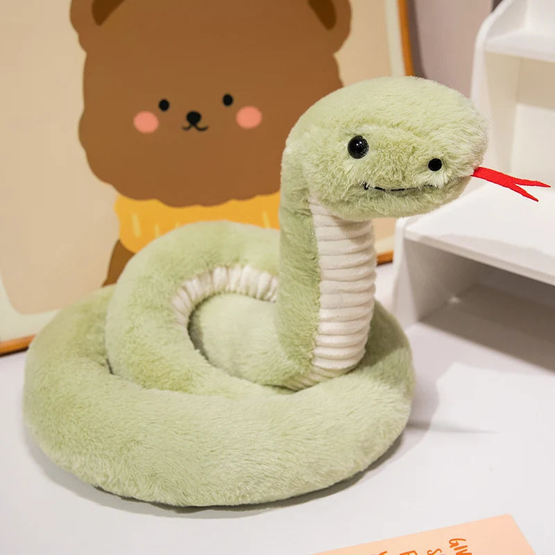 Big Size Snake Plush Anime Toys Cartoon Wild Animal Snake Stuffed Doll Kawaii Room Decor SnakeCushion Kids Xmas Gifts