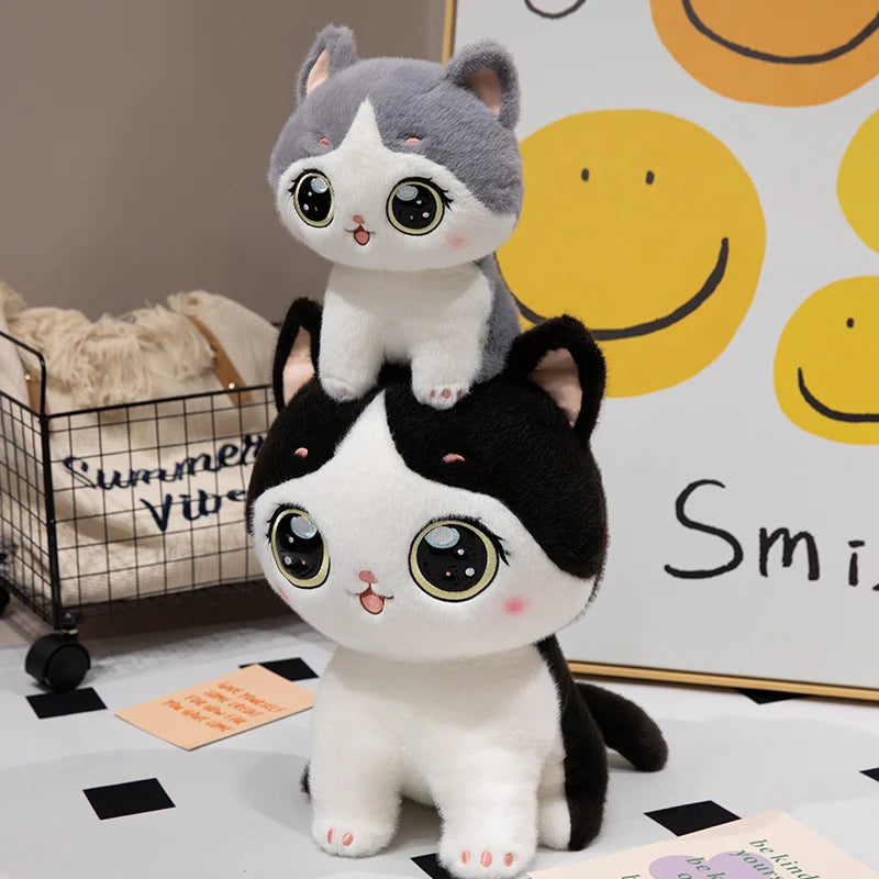 2Sizes of Cuddly Cat Plush Toys the Healing Series of Cats Brings Warmth and Peace of Mind to for Children's Companionship Gifts