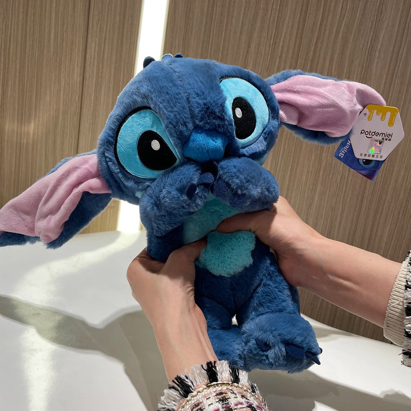 Genuine Disney Lilo & Stitch Plush Toy Doll Sitting Stitch Stuffed Soft Toy Car Pillow Comforting Toy Kids Xmas Birthday Gift