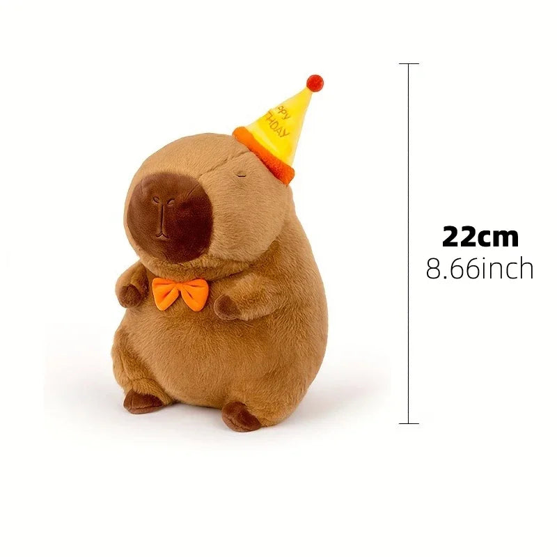 23cm Capybara Plush Simulation Capibara Anime Fluffty Toy Cute Doll Stuffed Animals Soft Doll Plush Christmas Thanksgiving Gift