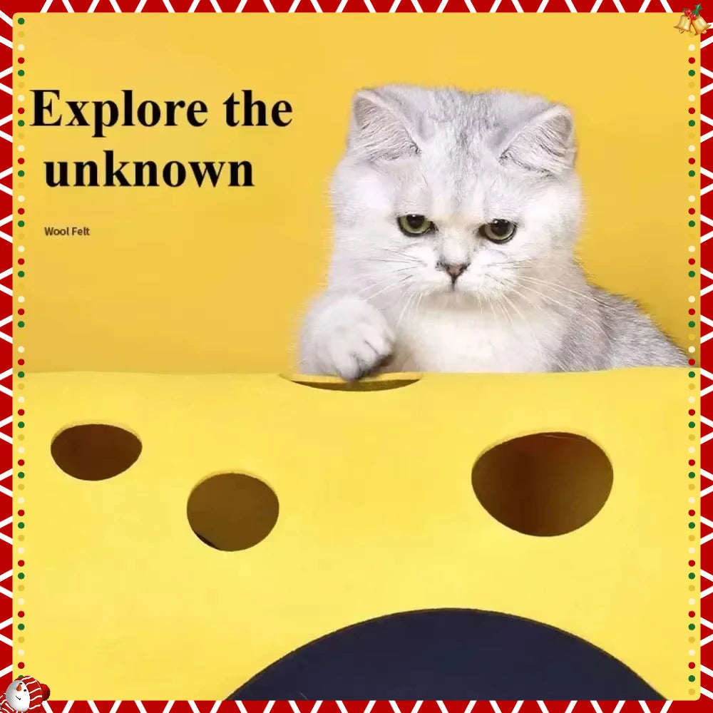 Pet Toy Cat Tunnel Can Be Spliced Paper Scratching Maze Drill Hole Cat Drill Channel Sleep and Play Together From The Hi