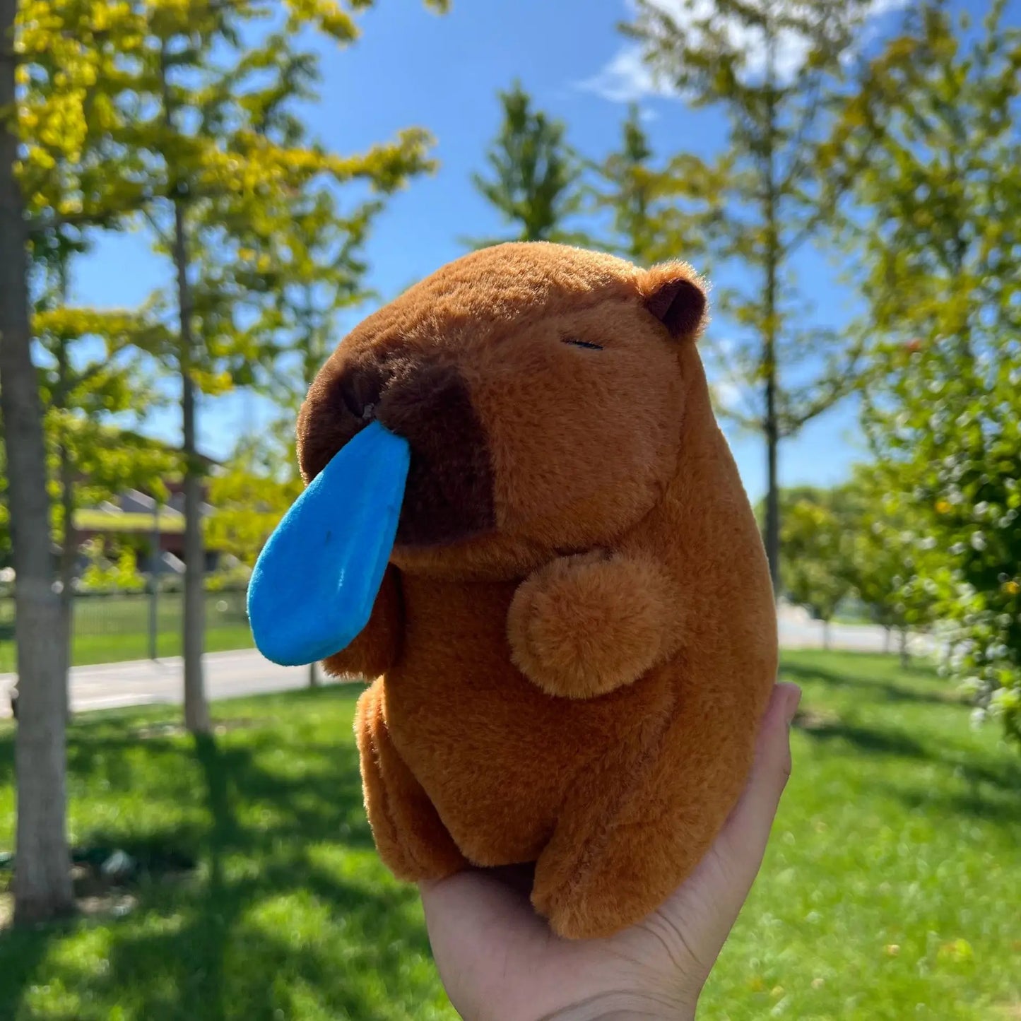 New 23cm Capybara Plush Toy Simulation Capibara Anime Fluffty Toy Cute Soft Stuffed Animals Doll Plush Christmas Gifts for Kids