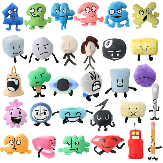 30 Style One Two Four X Six Battle For Dream Island Plush Toy Clock Button Waffle Ball Electric fan Plushie Pillow Doll Kid Gift